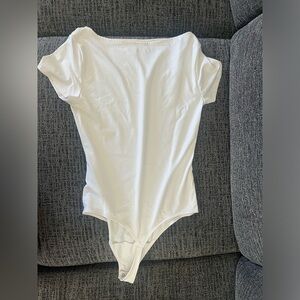 White Abercrombie Bodysuit